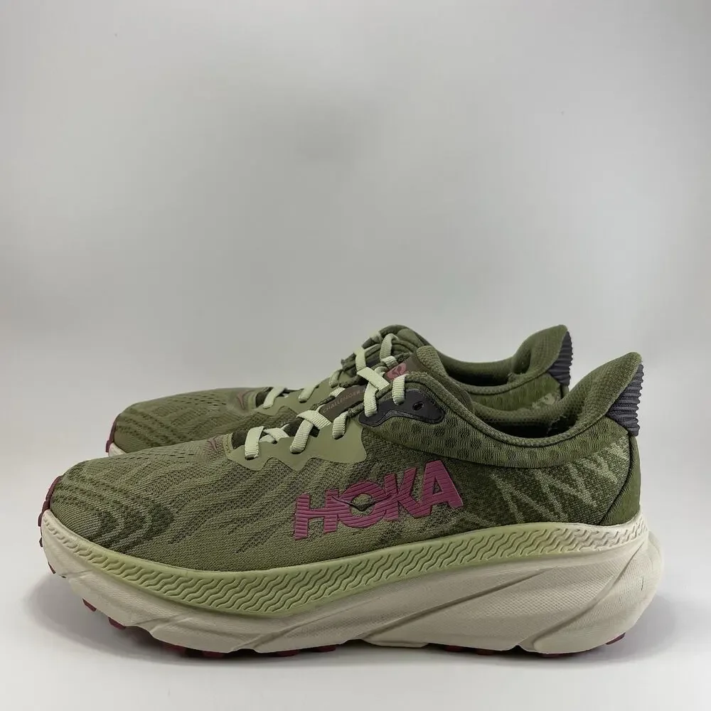 Hoka One One Challenger ATR 7 Trail Running Shoes Womens Size 9D Wide Olive - Picture 3 of 11